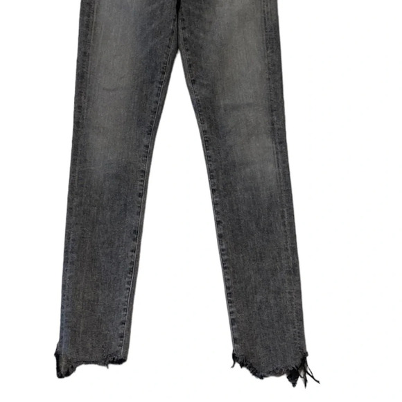 Agolde Sophie High Rise Amplify Black Wash Distressed Jeans Size 26 - Picture 7 of 8